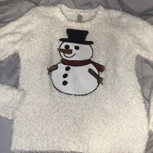 No Boundaries Fuzzy White Sweater